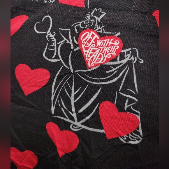 SALE Disney Villains Queen of Hearts Black Lace-Up Skater Dress - Picture 2 of 7
